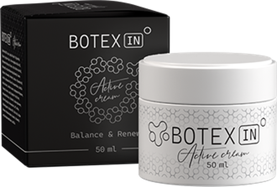 Crema Botexin Active de 50 ml junto a su estuche